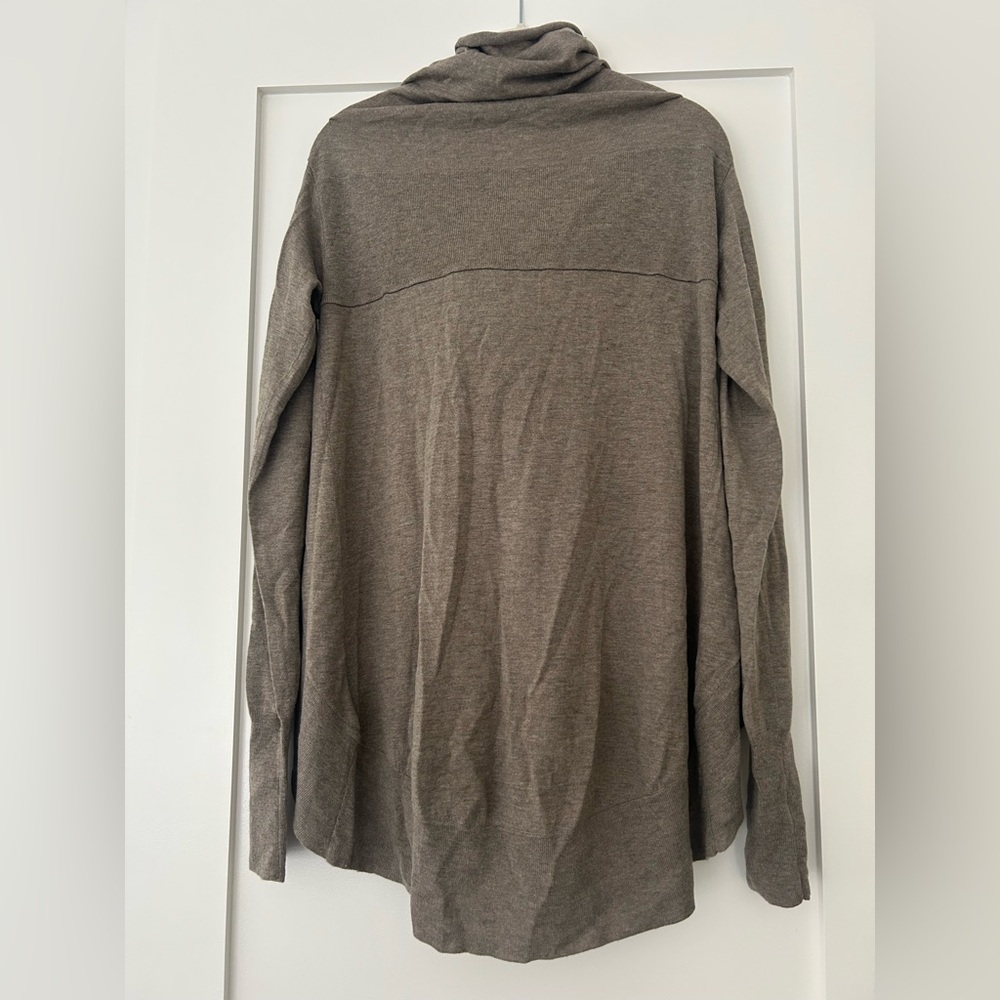 All Saints Snap Front High Low Cardigan - Picture 2 of 4